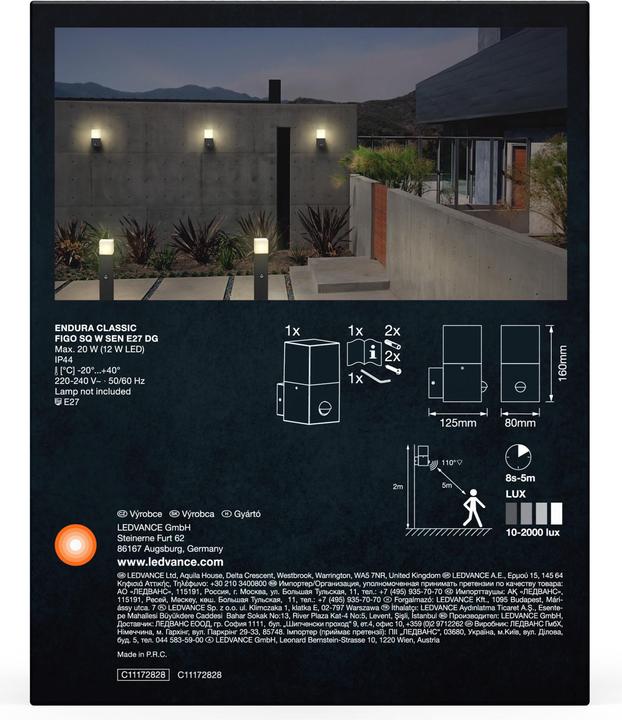 Immagine prodotto Ledvance Dissuasore luminoso LEDV (E27, IP44)