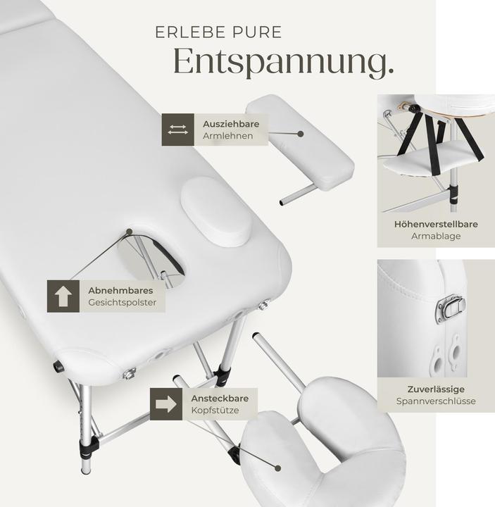 Image du produit tectake Table de massage 2 zones