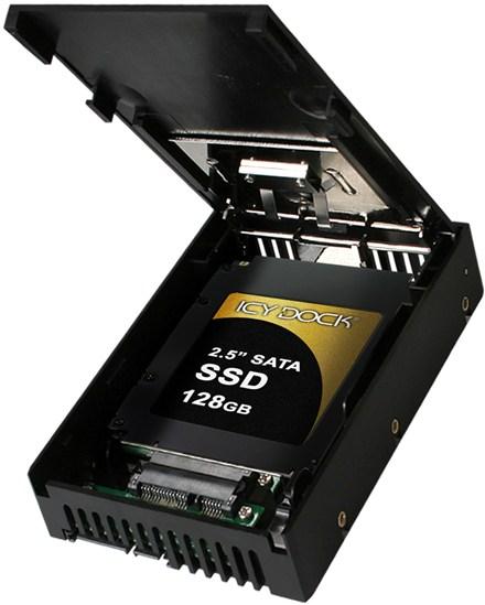 Actual product image Icy Dock 6.35cm 2.5inch HDD Converter SATA HDD Converter turns a 2.5Z 6.35cm into a 3.5Z 8.89cm hard...