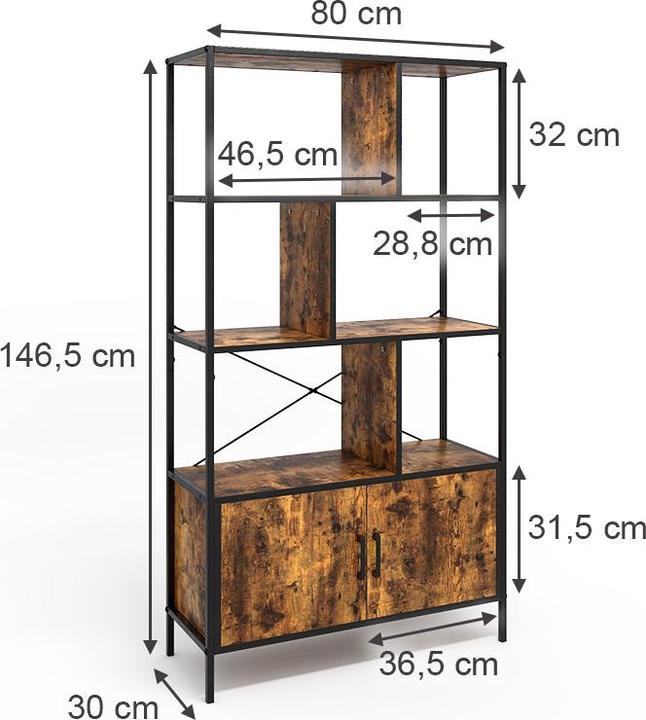 Produktbild Vicco Fyrk (80 x 30 x 146.5 cm)