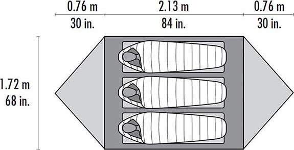 Image du produit Msr Mutha Hubba NX (Tente igloo, 2.07 kg, 3 personnes)