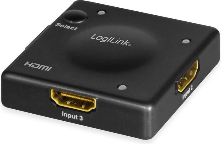 LogiLink Switch HDMI 3x1-Port, 1080p