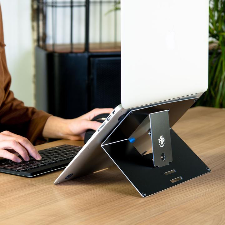 Actual product image R-Go Tools Notebook Stand Riser Attachable Black