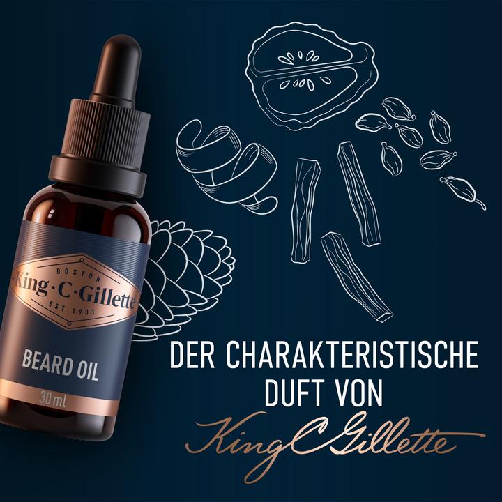 Actual product image King C. Gillette Beard Oil (30 ml)
