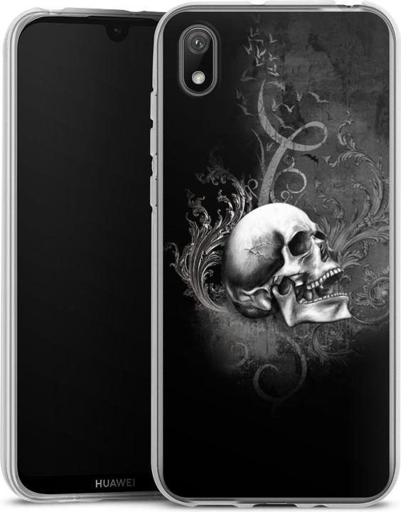 Actual product image DeinDesign Silikon Hülle für Huawei Y5 (2019) Handyhülle Case Smartphone Schutzhülle Gothic Schädel (Huawei Y5 (2019))