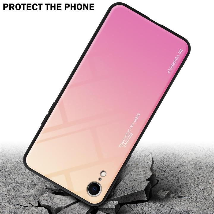Actual product image Cadorabo TPU 2 colors glass cover (Apple iPhone XR)