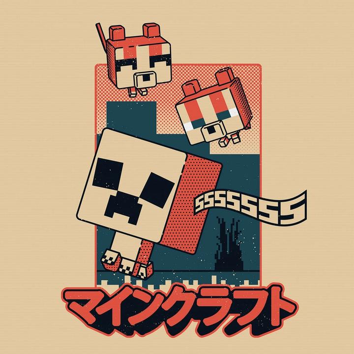 Produktbild Minecraft Leinwanddruck Creeper & Cats (30 x 30 cm)