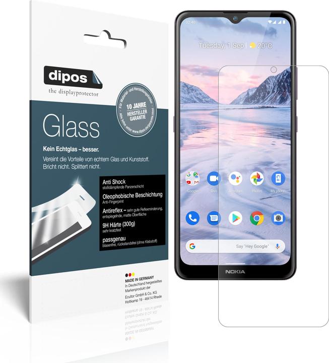 Actual product image Dipos Screen Protector Anti-Shock (2 Piece, Nokia 2.4)