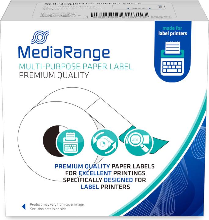 Actual product image MediaRange Univ. paper labels Dymo Stk