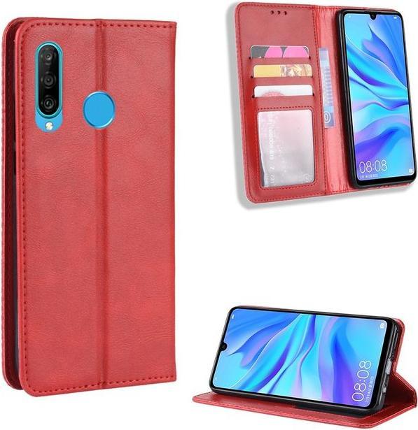 Produktbild MU Style Vintage Style Leder Bookcover Hülle (Honor 20 Lite)