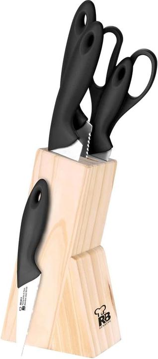 Actual product image Renberg 6-teiliges Messerblock-Set mit Schere