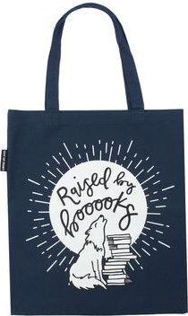 Out of Print Raised by Books Tote Bag