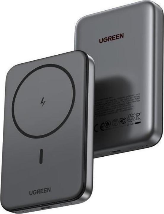 Produktbild Ugreen 10000mah Magnetic Wireless Power Bank Space Grey Powerbank - Gr - 10000 mAh (10000 mAh, 20 W, 20 Wh)
