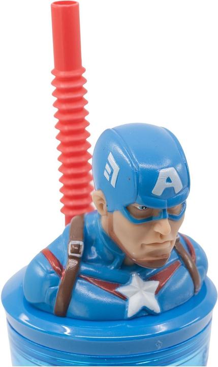 Immagine prodotto Stor Avengers ""Invincibile"" Capitan America 3D (360 ml) - Tazza da bere