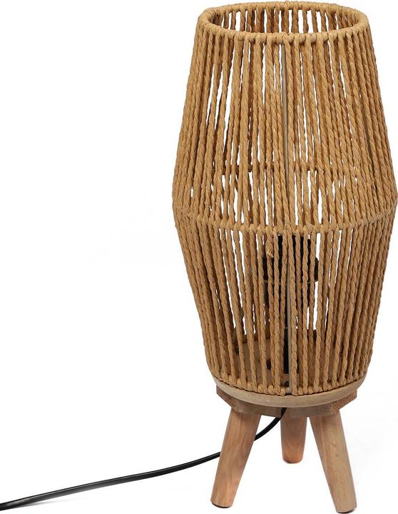 Actual product image Natura Punto Rope and Wood Table Lamp