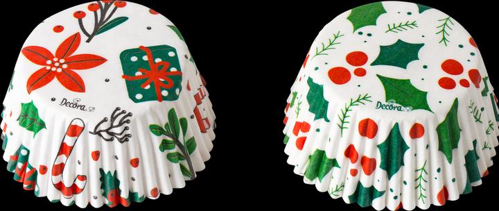 Image du produit Decora Moules à pâtisserie en papier X-Mas Meilleurs voeux 36 pièces ø 5x3.2 cm (5 cm)