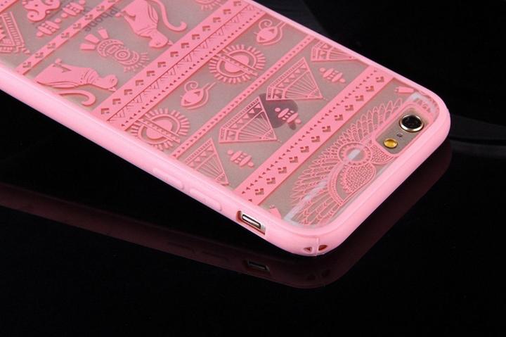 Actual product image König Design Apple iPhone SE 2020 Mobile Cover Mandala Case Cover Egyptian Signs Pink New (Apple iPhone SE (2nd Gen))
