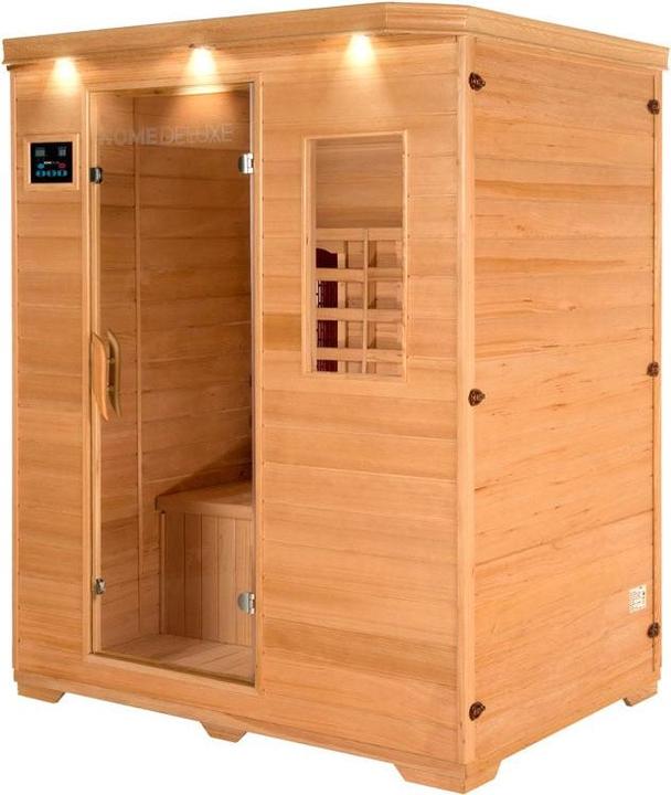 Produktbild Home Deluxe Infrarotkabine IKENNA L - 153x110cm für 3 Personen - Infarotkabine mit 2400 Watt