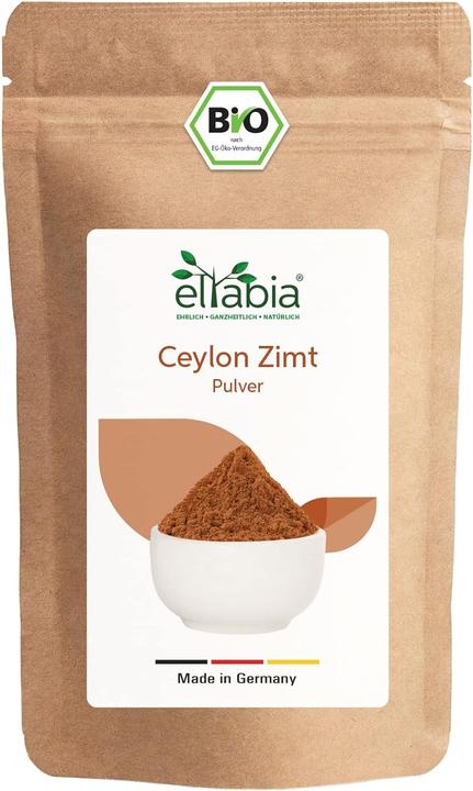 Produktbild Eltabia Bio Ceylon Zimt Pulver | Ceylonzimt fein gemahlen mit wenig Cumarin (1 Stück, Pulver, 200 g)