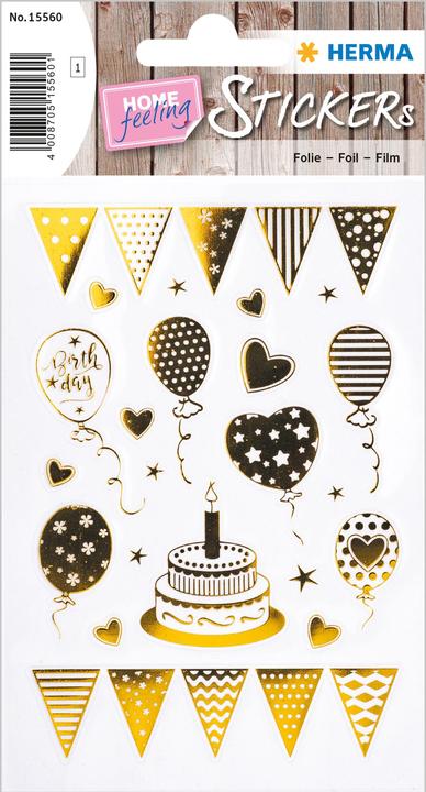 Actual product image Herma Birthday stickers