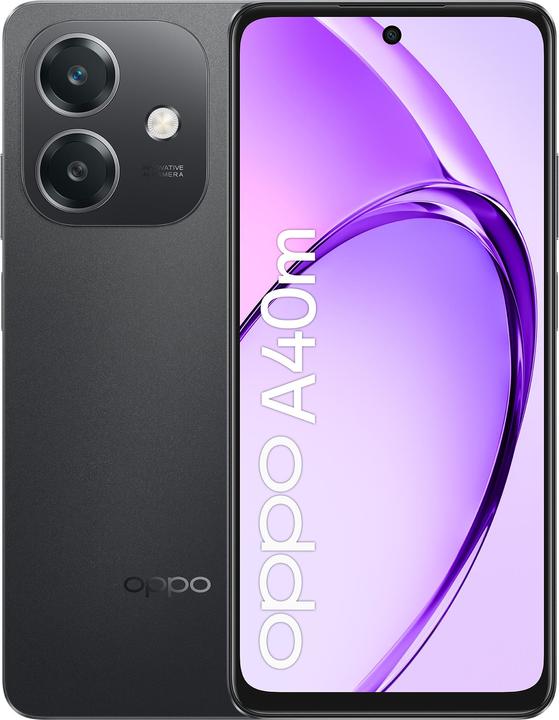 OPPO A40m 8-256Gb 6.67" Dual Sim Sparkle (256 GB, Nero scintillante, 6.67", Doppia SIM, 50 Mpx, 4G)