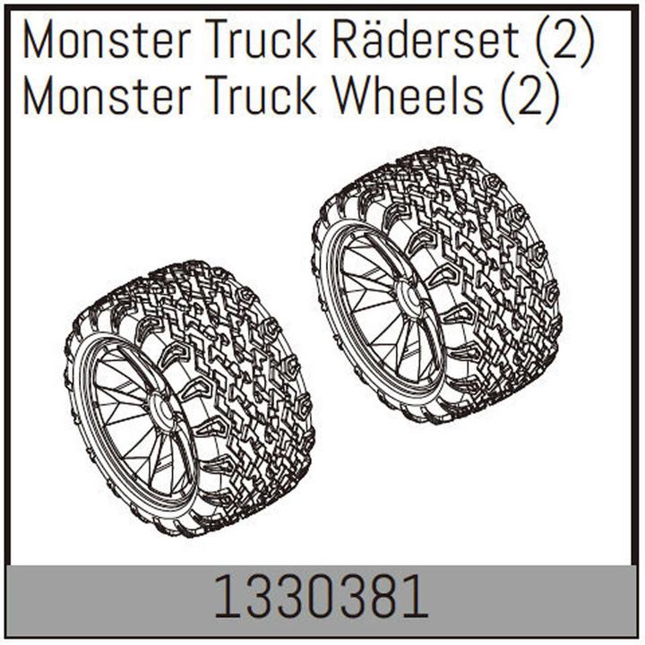 Actual product image Absima Monster Truck Wheels (2)