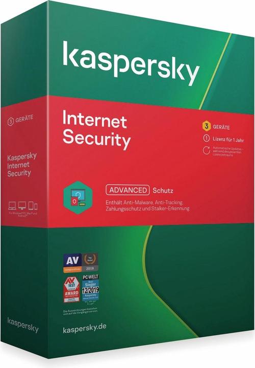 Kaspersky Internet Security 2020 (3 User, 12 Monate)