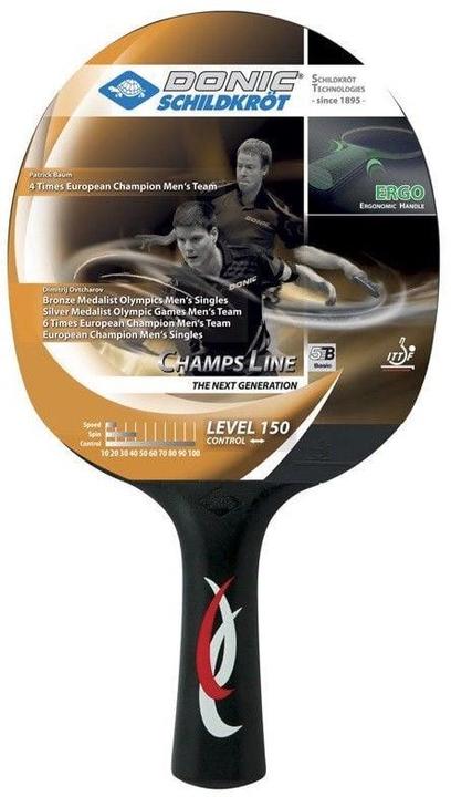 Actual product image Donic Schildkröt SCHILDKRÖT table tennis bat "Champs Line 150 FSC" valuable concave wood, beginner series, 5-...