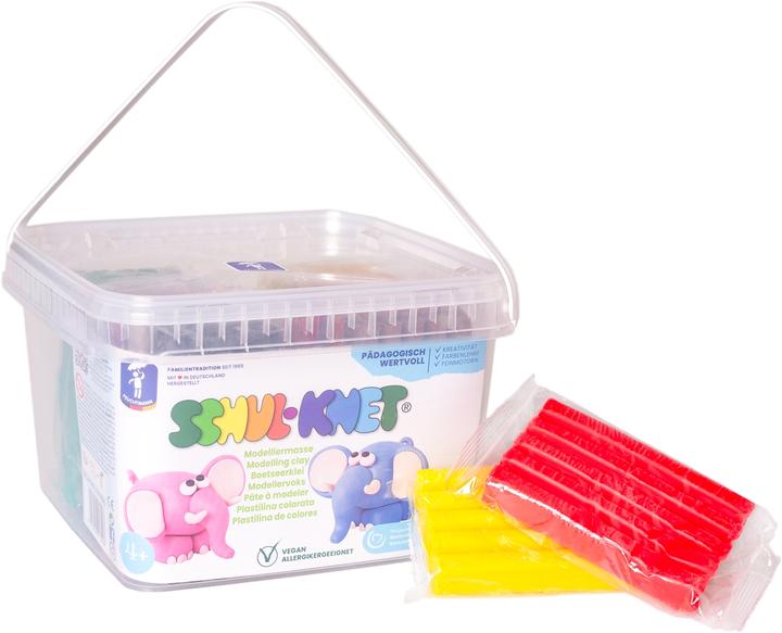 Feuchtmann Plasticine SCHULKNET EDU Bucket assorted colours, 1.96 kg