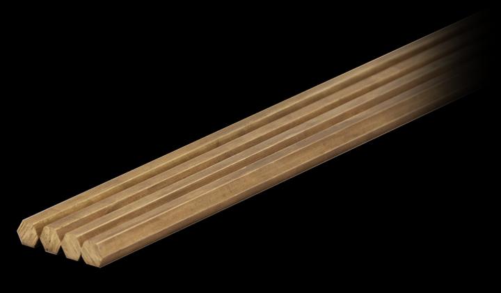 Image du produit Brütsch-Rüegger Metals Profil hexagonal Laiton, 6.00 mm (4 x 1.5 m)