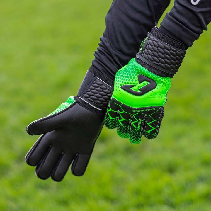 Produktbild Catch & Keep Fussballhandschuhe Kralle Protector Gr. 4 Grün Torwart Keeper Goalie Handschuhe (4)