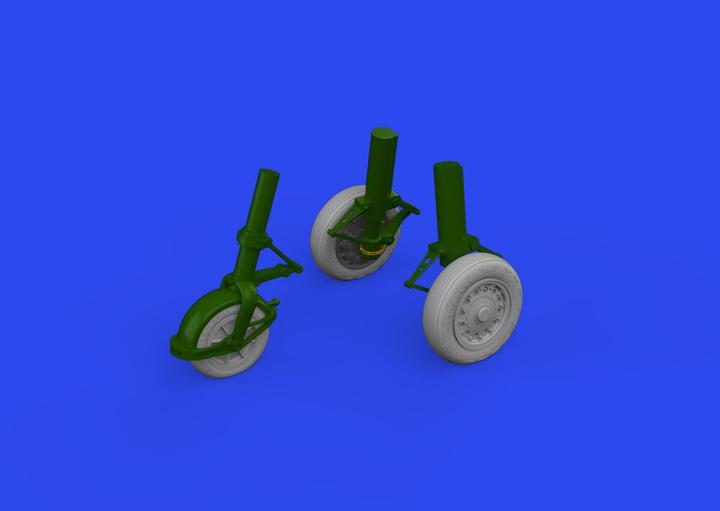 Actual product image Eduard J-35 Draken wheels Type 2 1/48 HASEGAWA