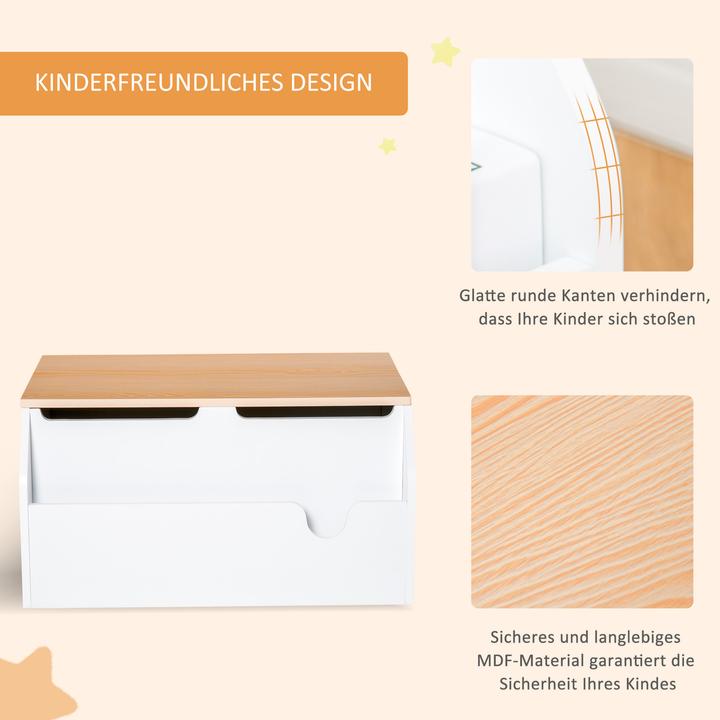 Actual product image Homcom Toy Box for Sitting