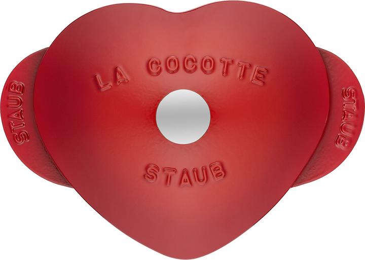 Produktbild Staub Bräter HERZ kirschrot (20 cm, Bräter + Schmortopf, Gusseisen)