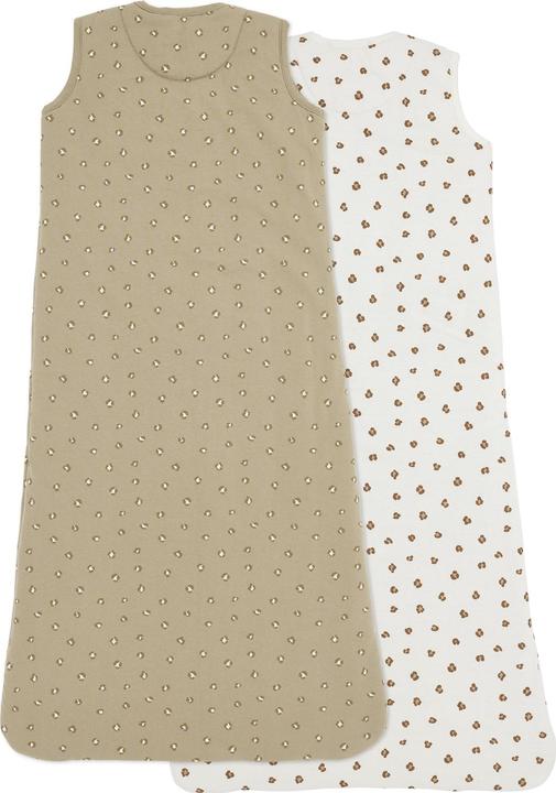 Productafbeelding Meyco 2-pak slaapzak gev. z.mouw 90cm Mini Panter zand (90 cm)