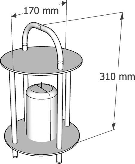 Actual product image Ezeis UZEA lantern PLIP Price for 1 piece (300 lm, IP54)
