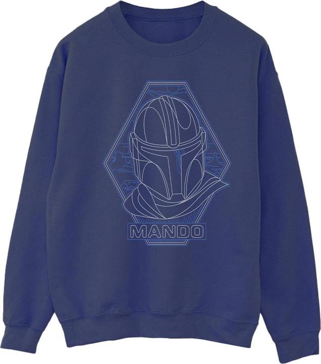 Image du produit Star Wars - Sweat THE MANDALORIAN OUTLINE HELM DIAMOND - Femme (L)