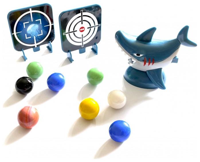 Actual product image Buki France PM857 Targets/Bullets 8pc Set with Shark Launcher and Targets, Weighted for 6+ Years