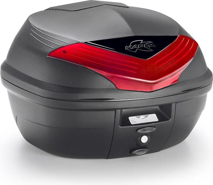 Kappa K355N TOP CASE schwarz mit rotem Reflektor 35 Liter (35 l)