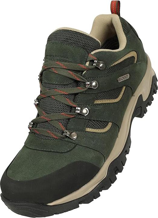 Immagine prodotto Mountain Warehouse Scarpe da ginnastica impermeabili in pelle daim Voyage per uomo (45)