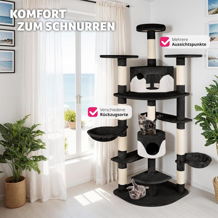Produktbild tectake Nelly (204 cm, Schwarz, Weiss)