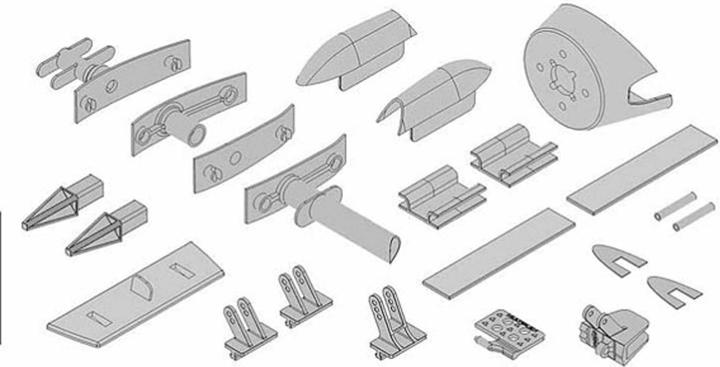 Multiplex Kit de pièces plastiques EasyGlider 4