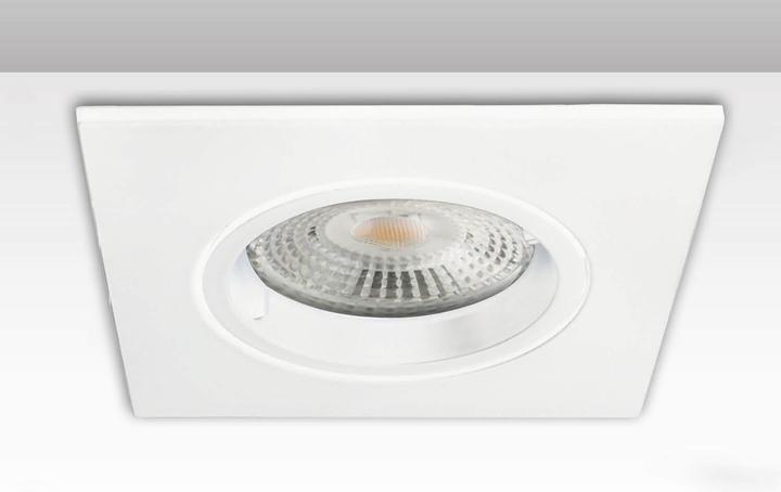 Actual product image Isoled Rectangular mounting frame, hole cut-out 68mm, white, for GU10/MR16 spotlights
