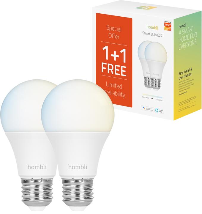 Produktbild Hombli Smart Bulb CCT (E27, 9 W, 800 lm, 1 x, F)