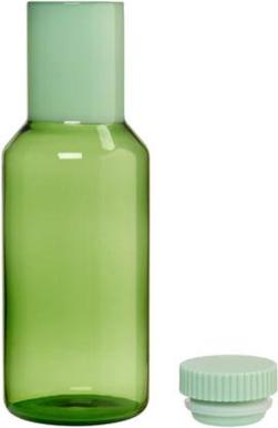 Image du produit Design Letters Carafe Tube en verre 1 L Green (1 l)