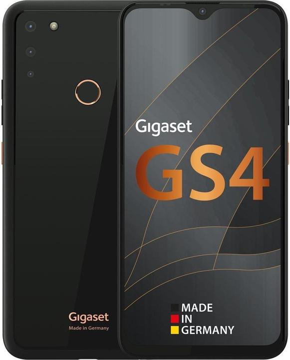 Gigaset GS4 (64 GB, Deep Black, 6.30", Dual SIM + SD, 16 Mpx, 4G)