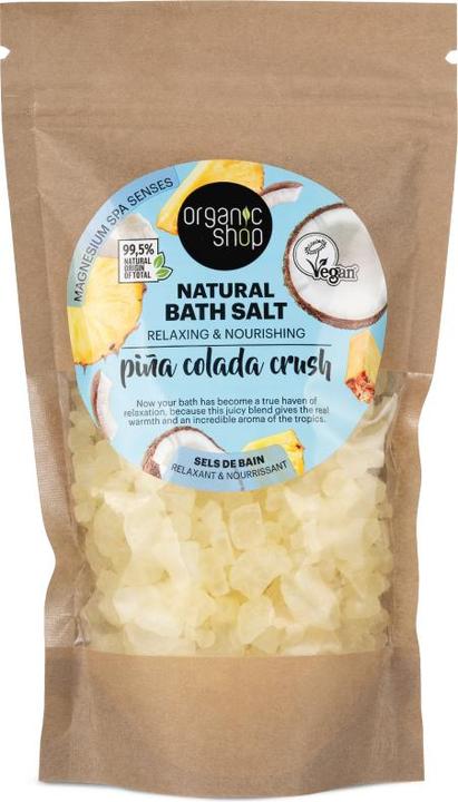 Organic Shop Pina Colada Crush Entspannendes, nährendes Naturbadesalz 500g (Badesalz)