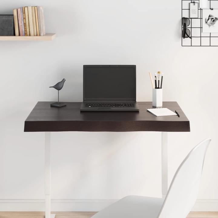 Produktbild VidaXL Tischplatte 80x60x6 cm Massivholz Eiche Behandelt (80 x 60 x 6 cm)