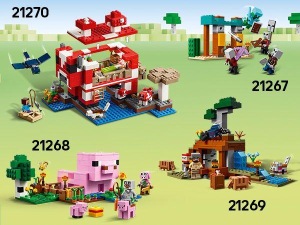 Immagine prodotto LEGO Das Pilzkuh-Haus (21270, LEGO Minecraft)