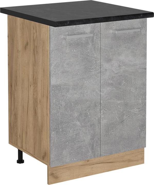Produktbild Vicco Küchenunterschrank R-Line, Beton/Goldkraft Eiche, 60 cm, AP Anthrazit